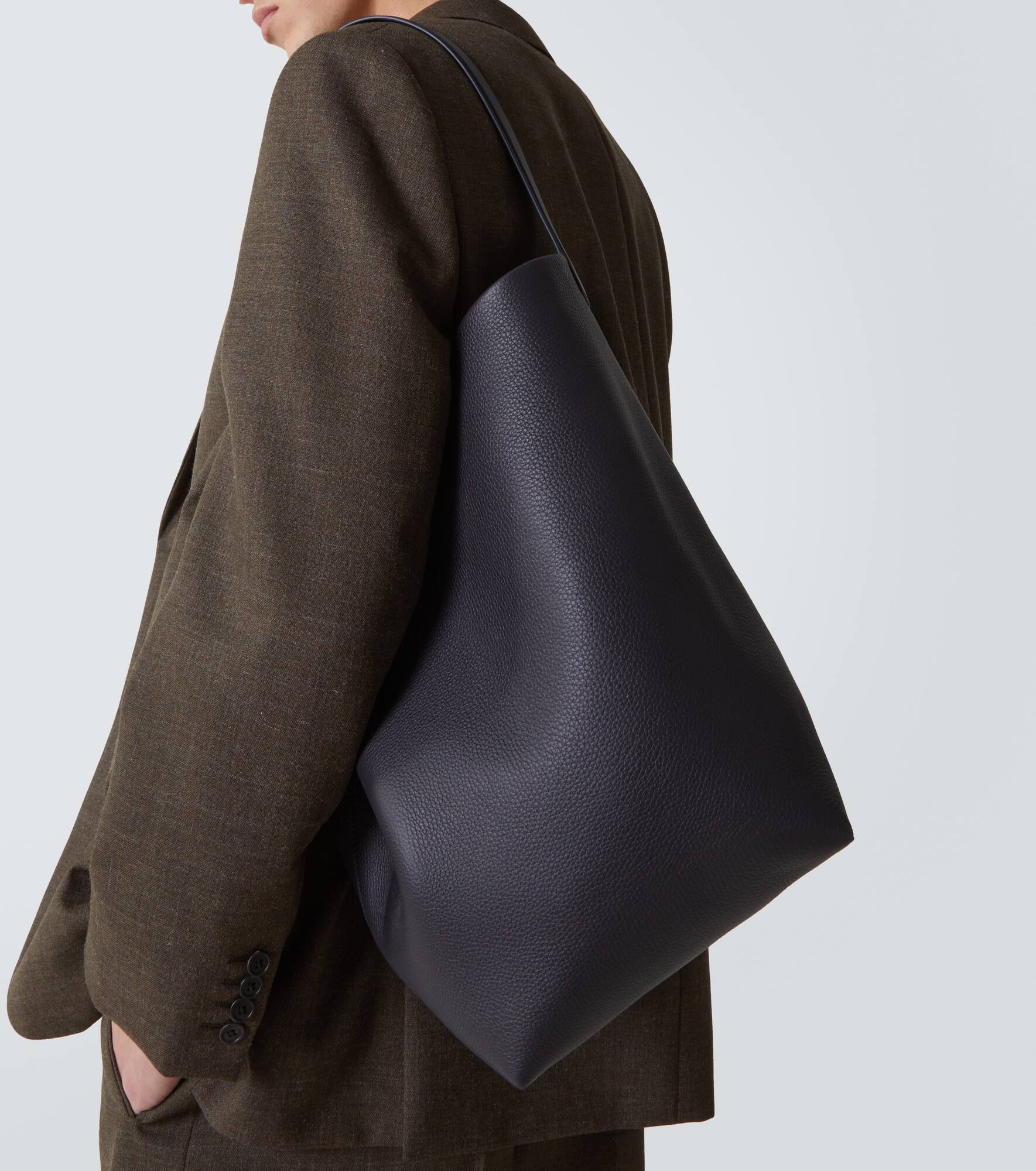 N/S Park Large leather tote bag - 3