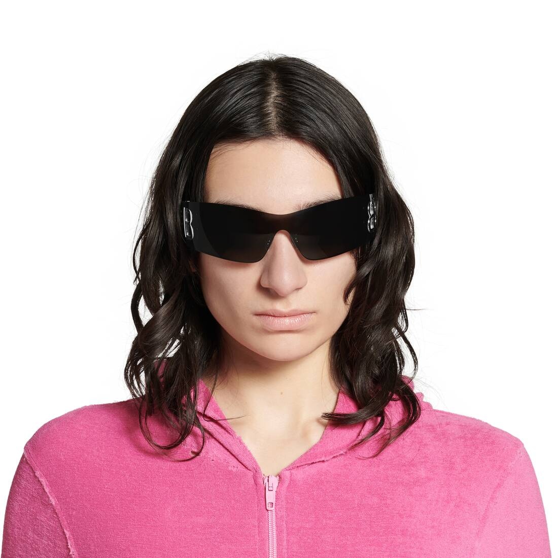 Women's Bossy Mask Sunglasses  in Black - 6