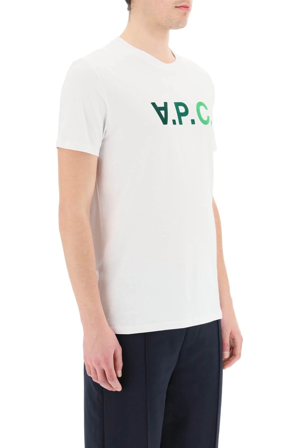 T-SHIRT WITH FLOCKED V.P.C. LOGO - 3