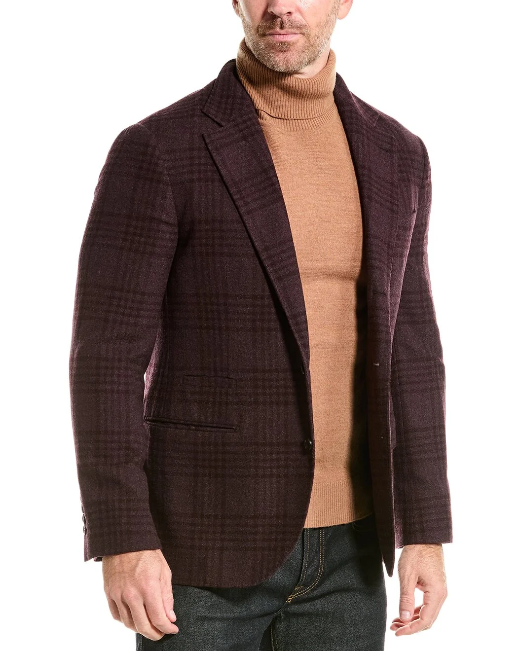 Brunello Cucinelli Wool & Silk-Blend Blazer - 1