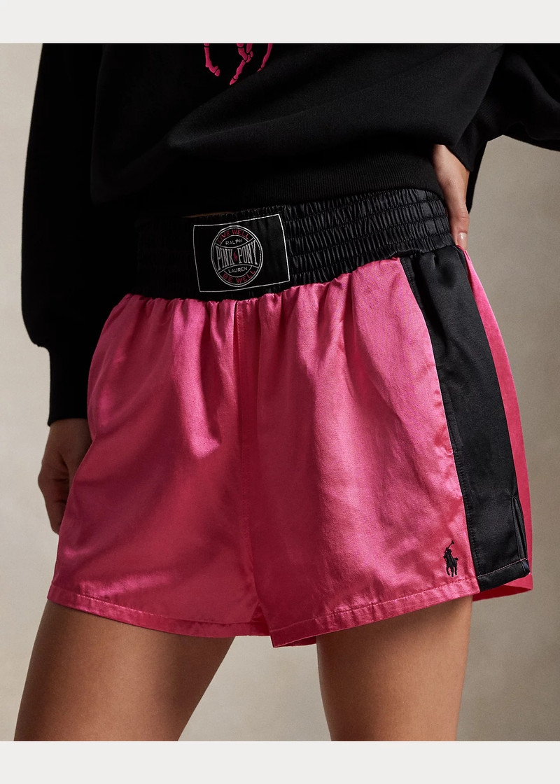 Pink Pony Satin Boxing Short 5