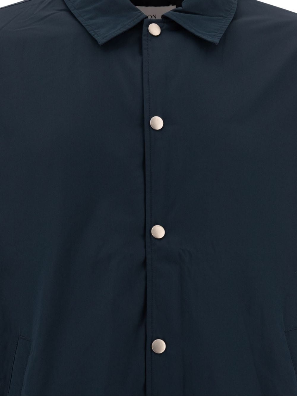 logo-print shirt jacket - 3