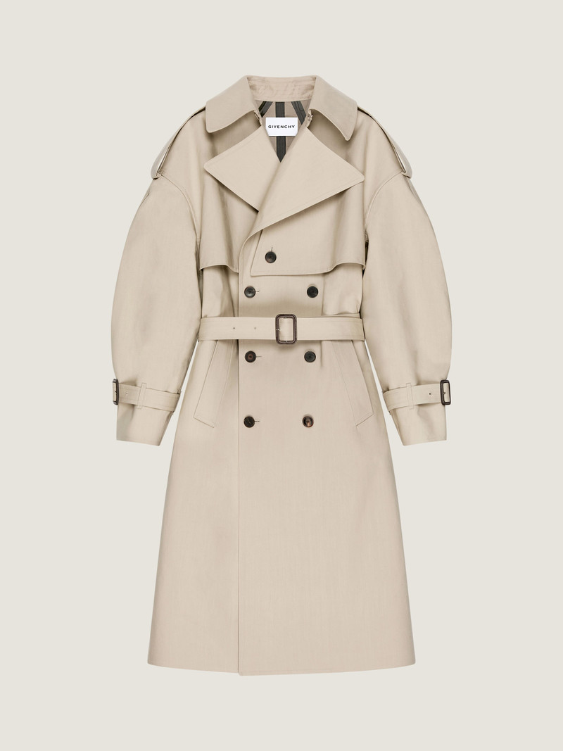 COUTURE SEAM TRENCH COAT IN COTTON 1