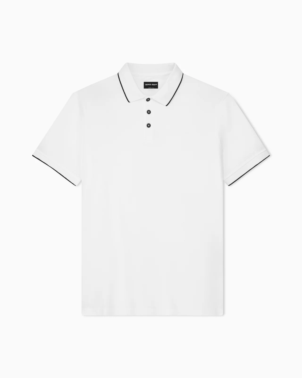 Piqué polo shirt in lisle cotton yarn - 1