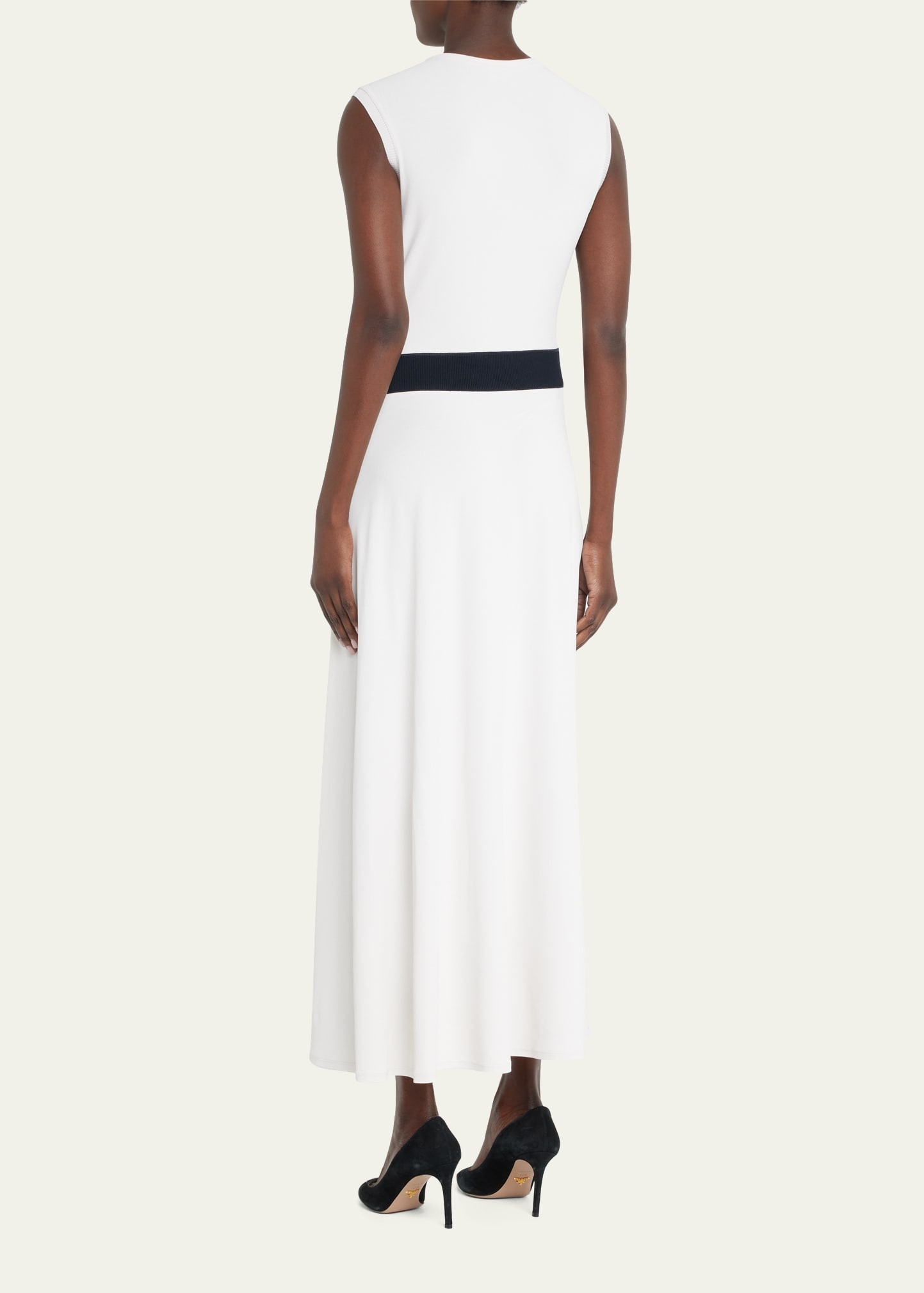 Maxi Dress w/ Colorblock Hip Detail - 3