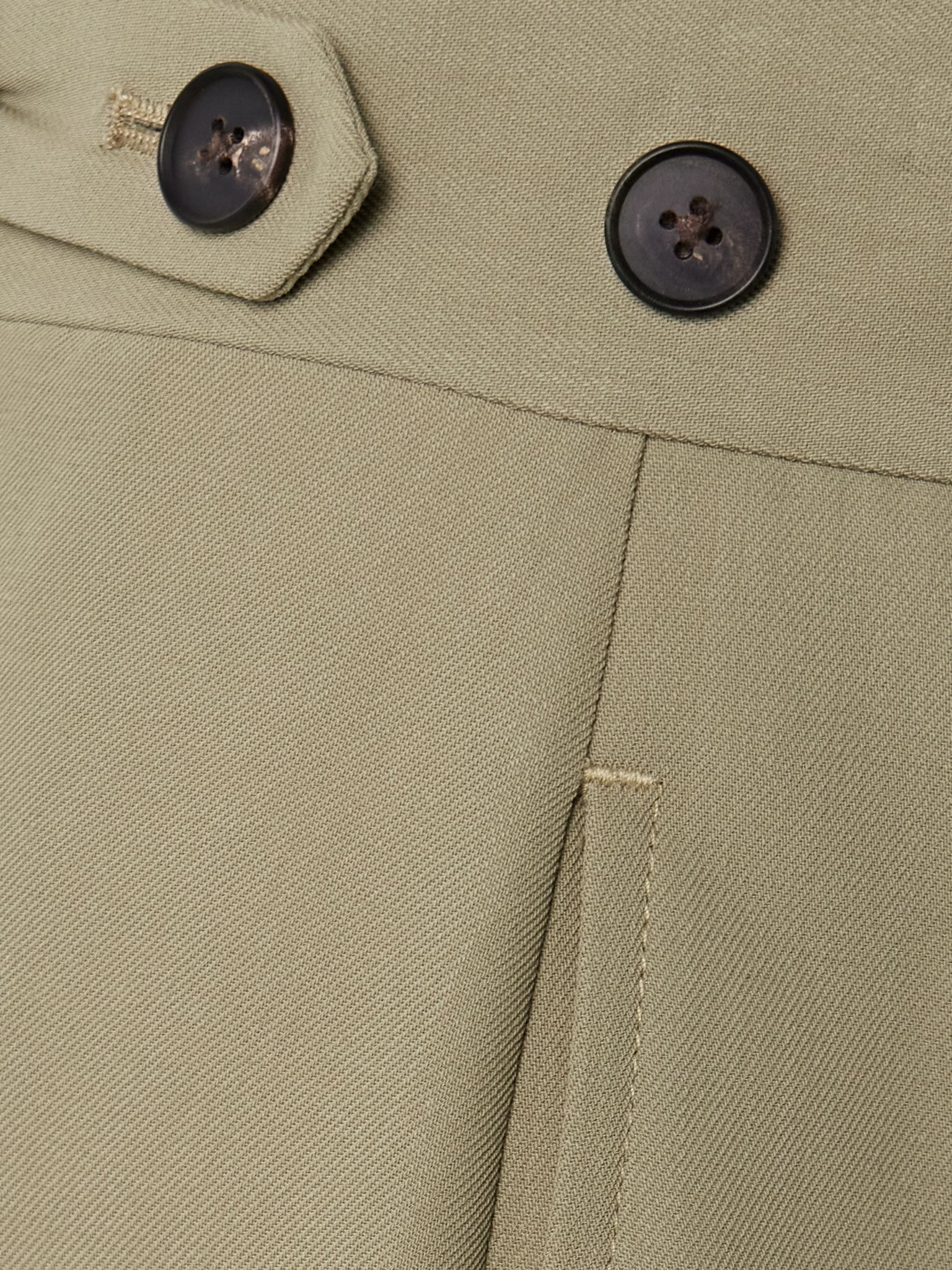 Elowyn wool-gabardine straight-leg pants Beige - 4