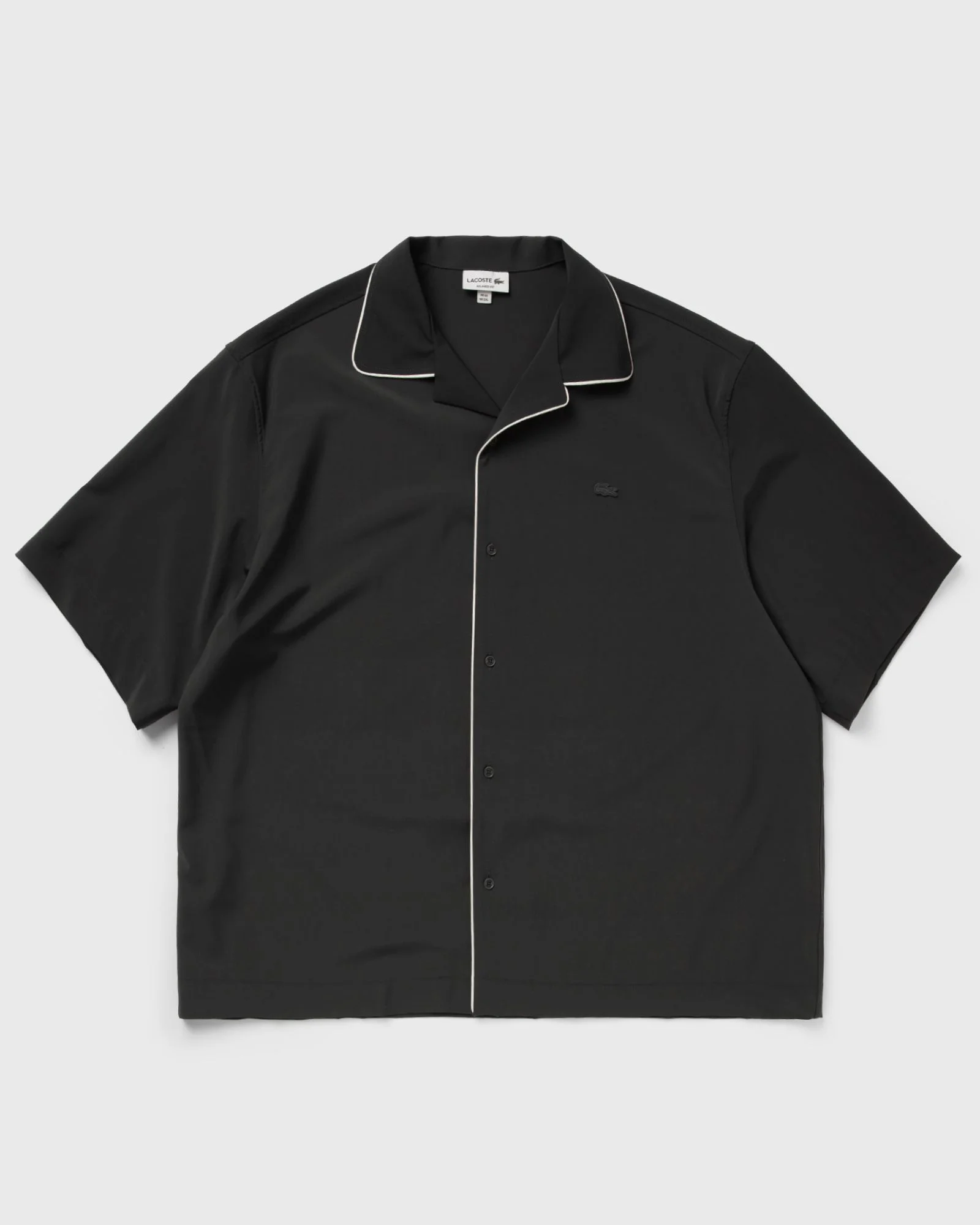 Relaxed Fit Short Sleeved Wool Shirt - 1