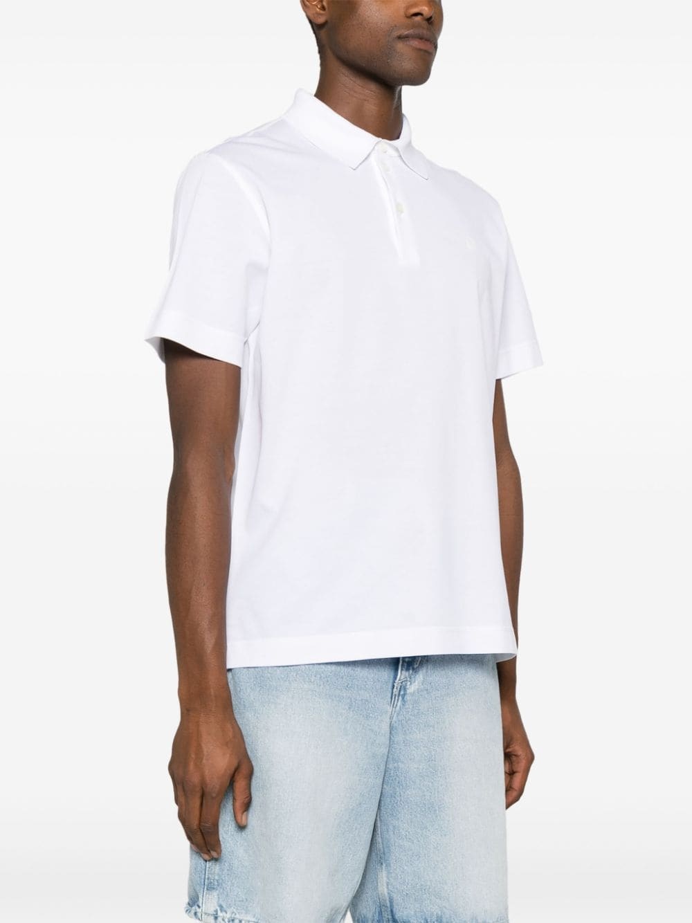4G-embroidered piquÃ© polo shirt - 3