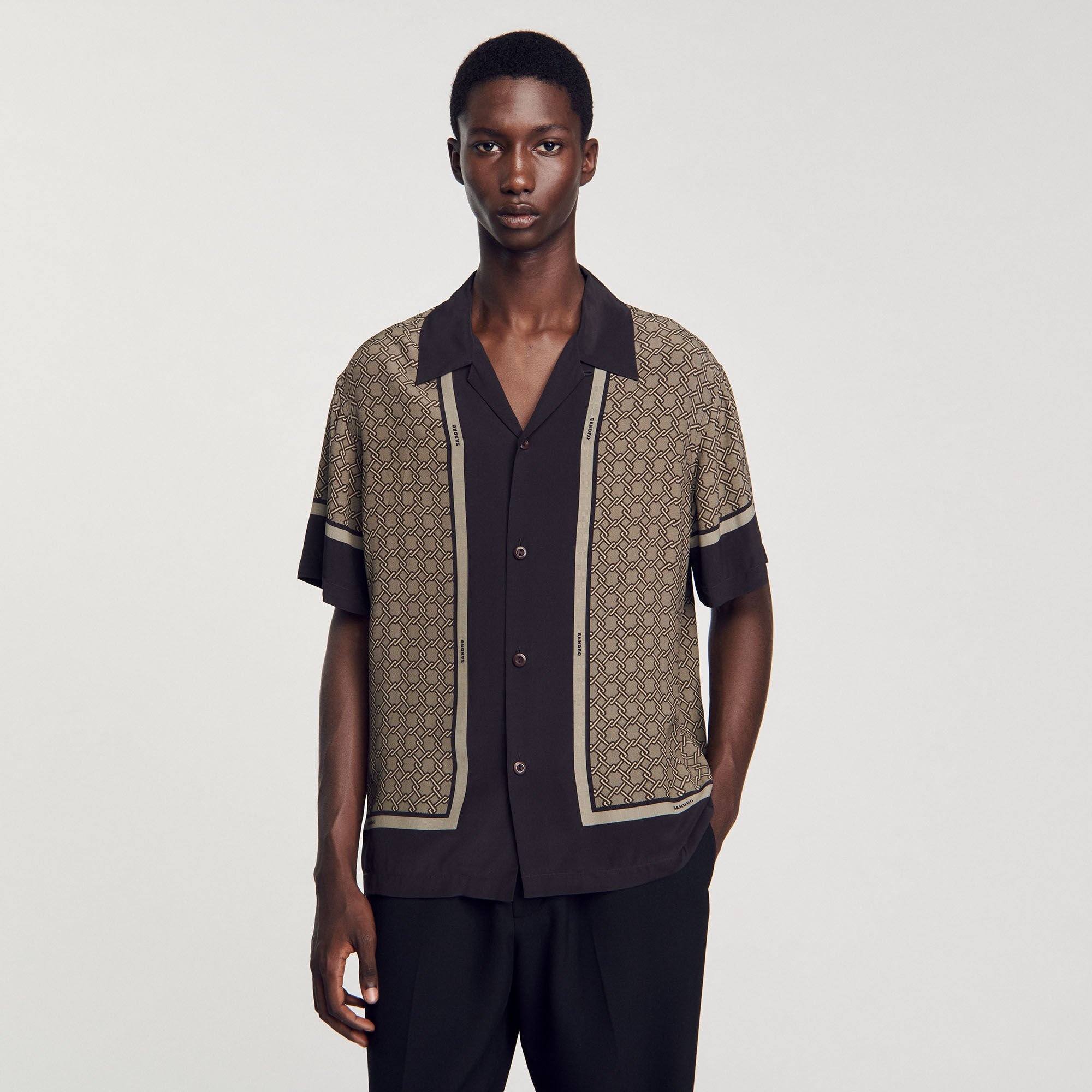 SHORT-SLEEVED PATTERNED SHIRT - 5