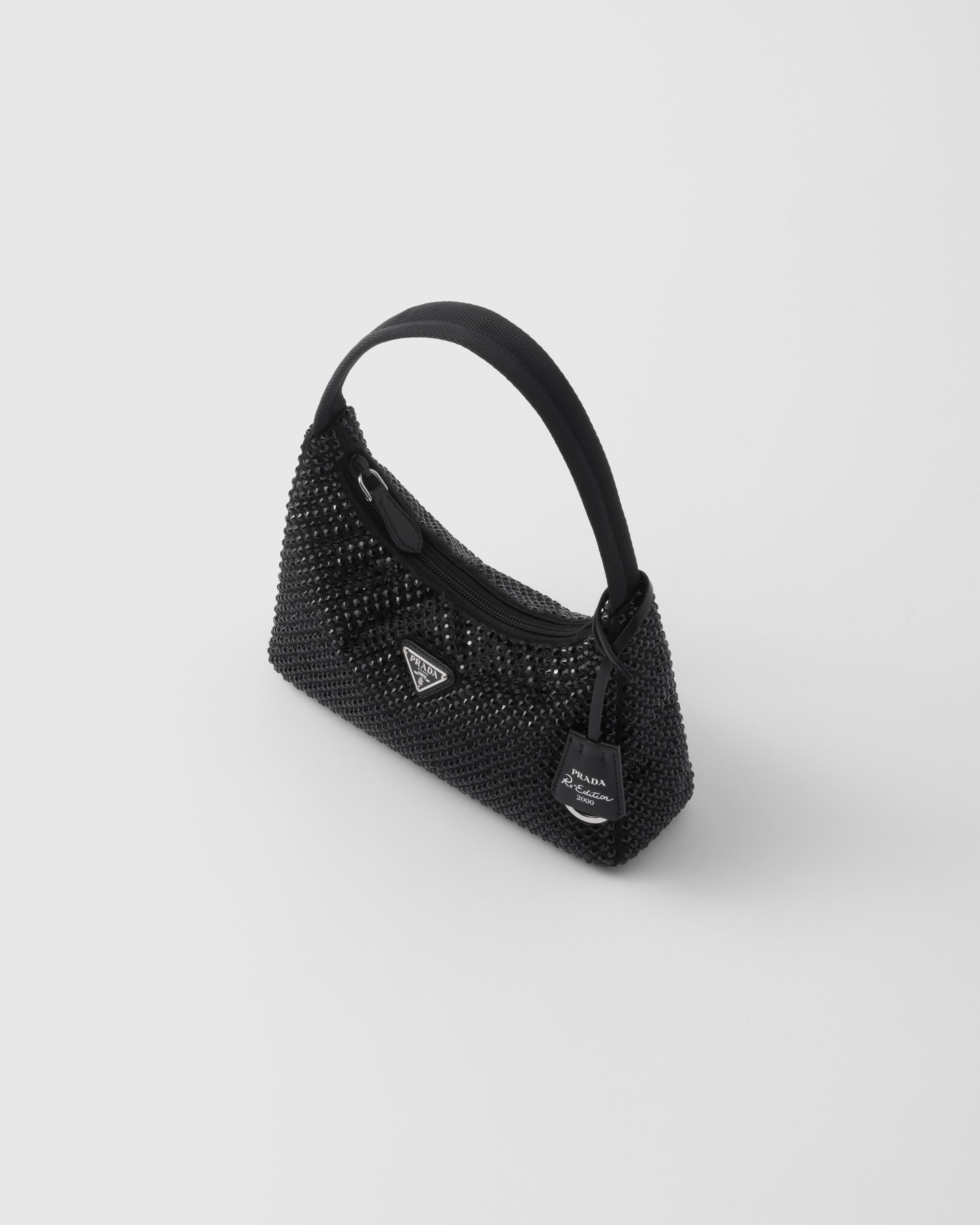Satin mini-bag with crystals - 2