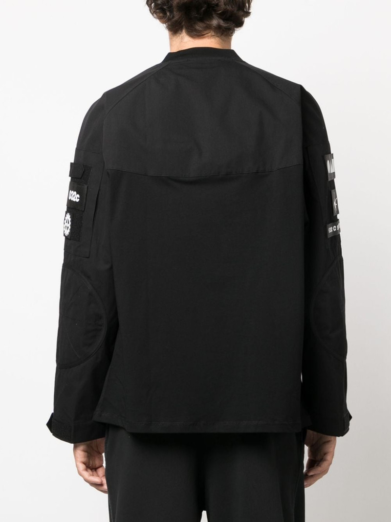 multiple-patches organic cotton sweatshirt 4