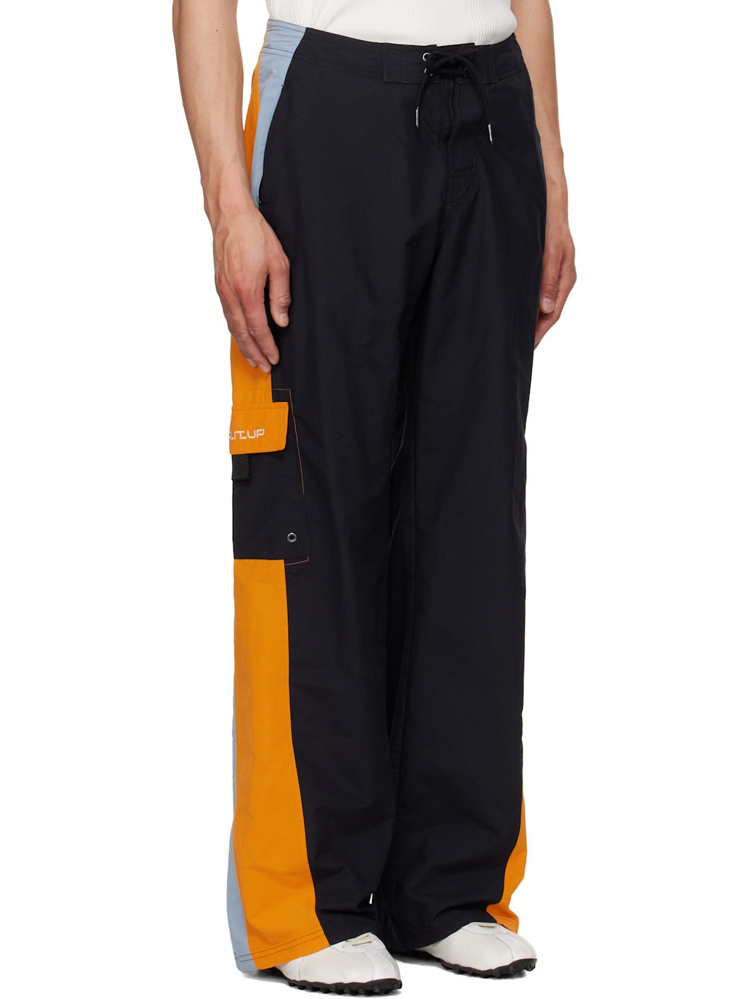Black & Orange Board Short Sweatpants - 2