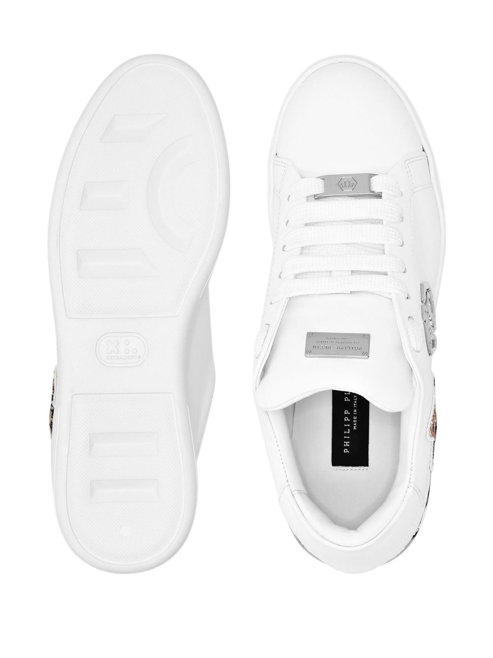 embroidered-bear sneakers - 3