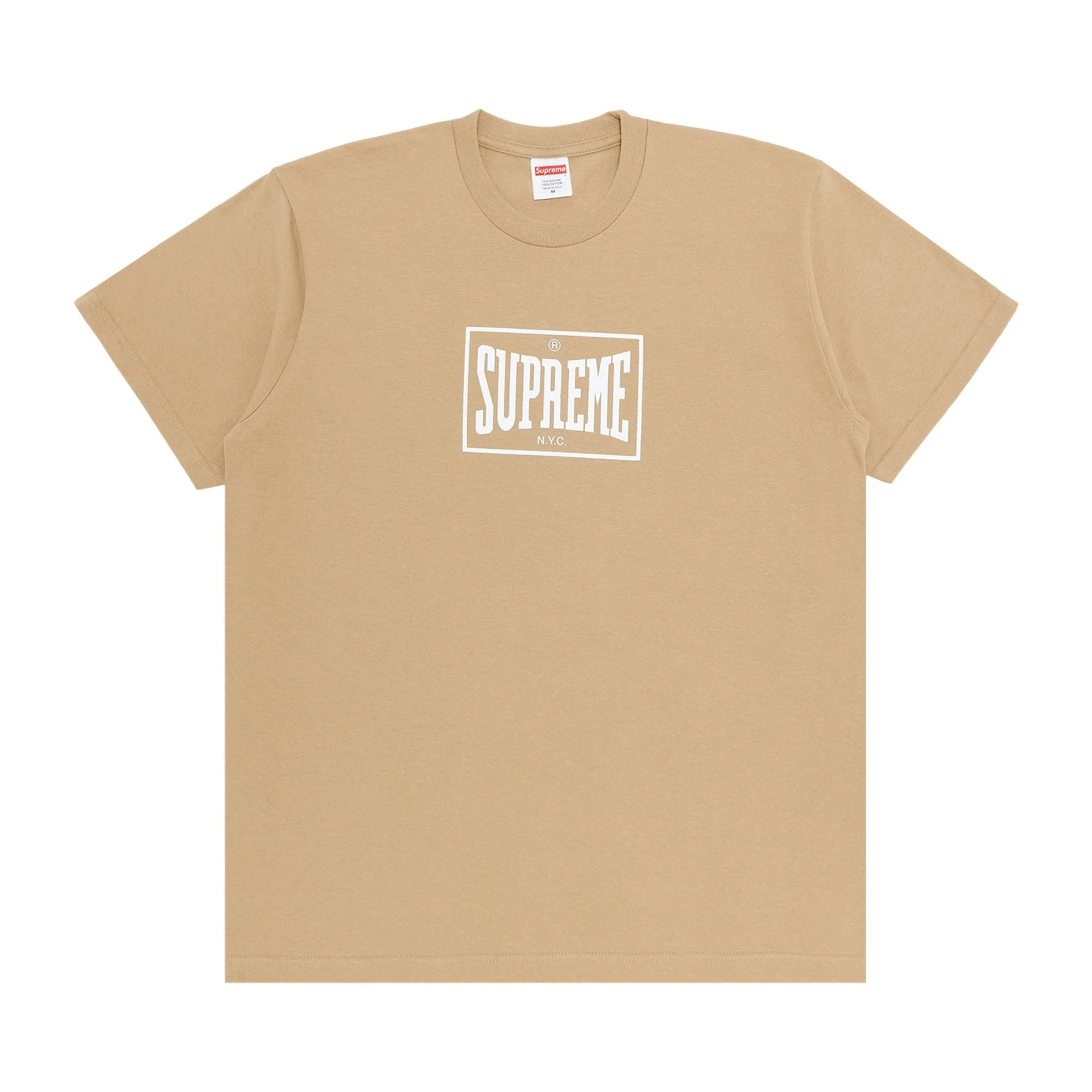 Supreme Warm Up Tee 'Khaki' - 1