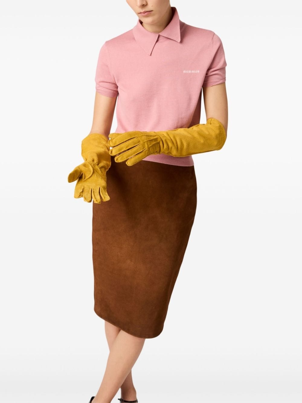 powder pink polo shirt - 4