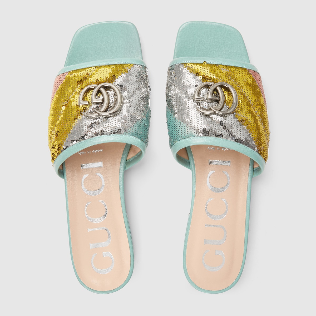 Women's sequin slide sandal - 3