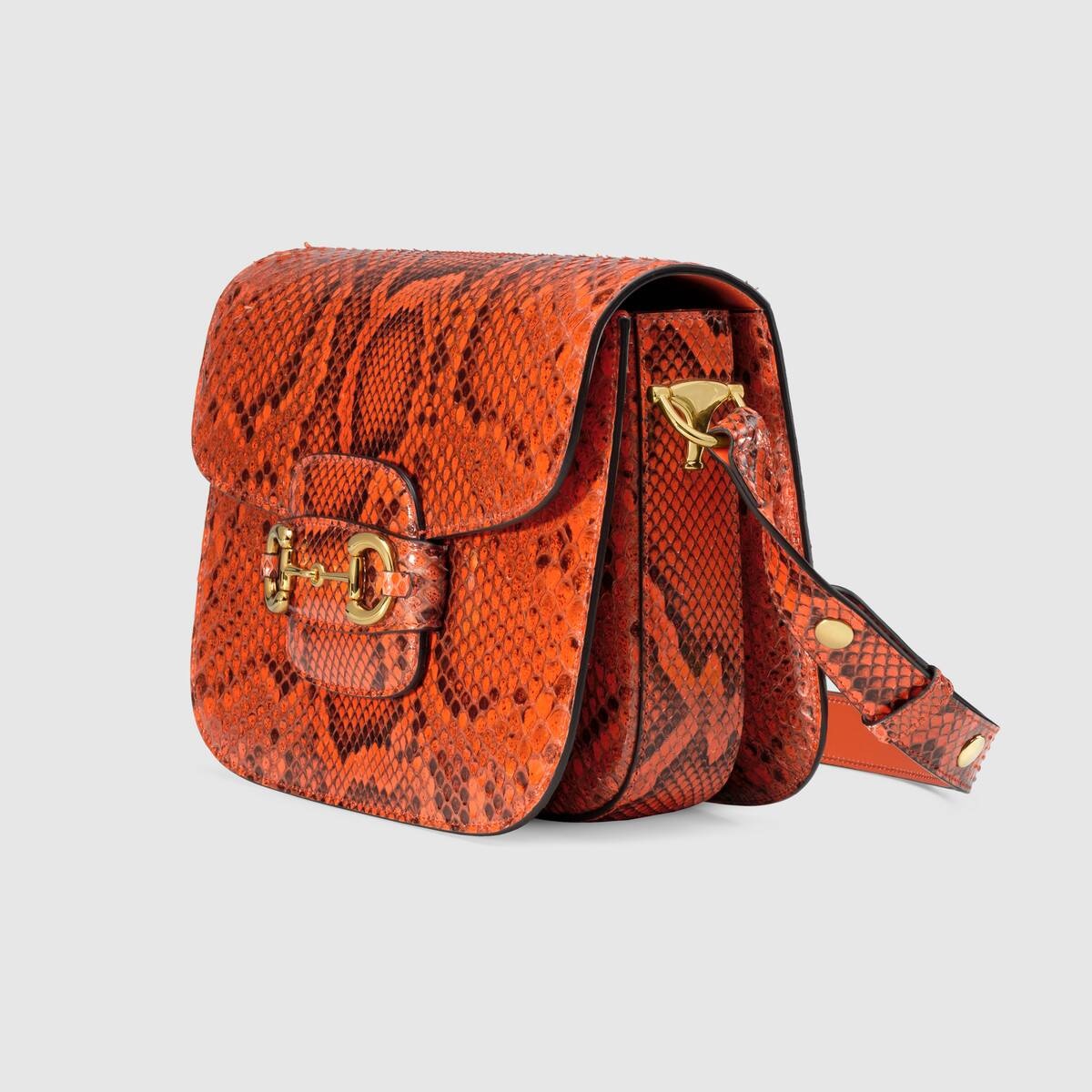 Gucci Horsebit 1955 python small shoulder bag - 2