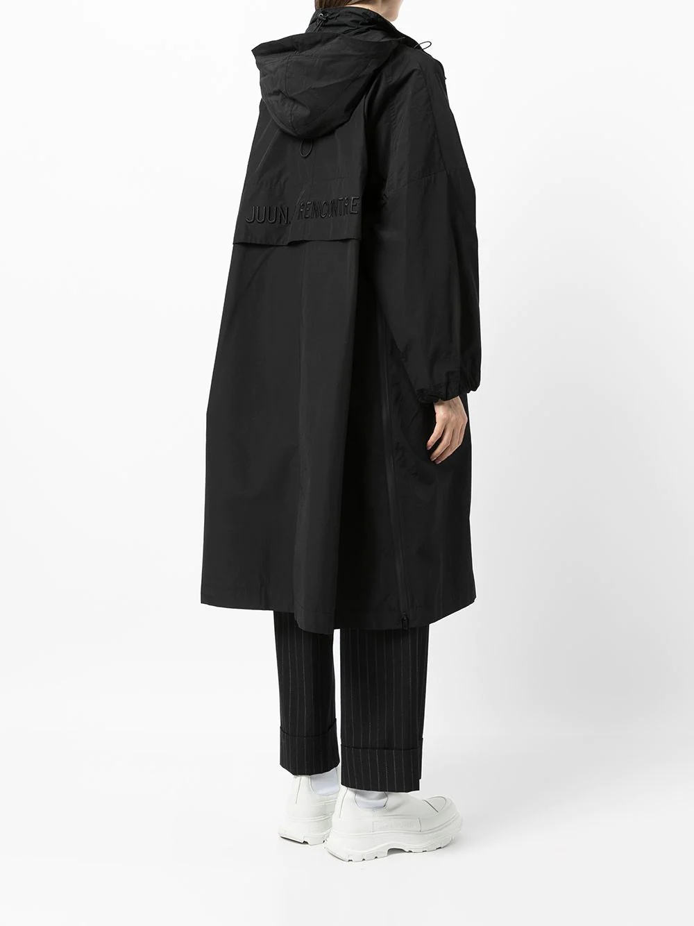 hooded oversized-cut jacket - 4