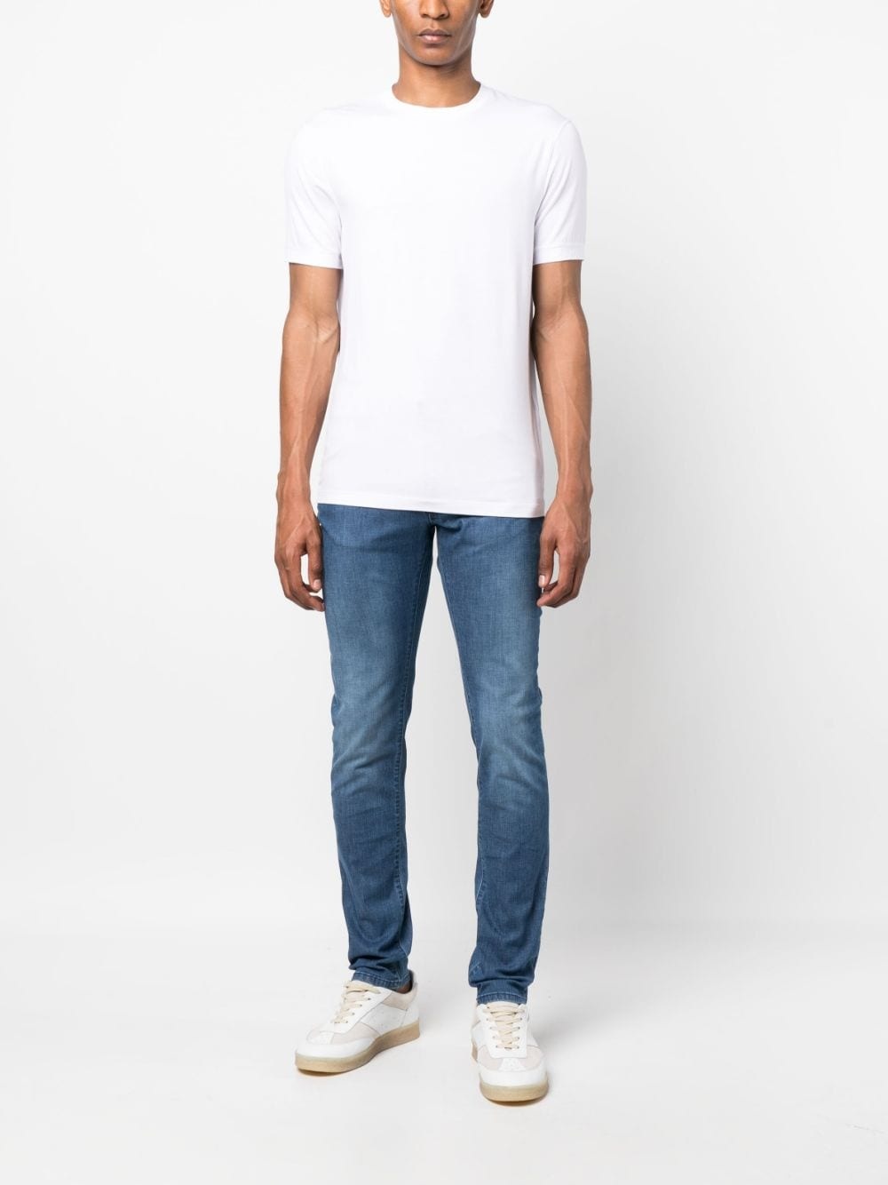 crew-neck plain T-shirt - 2