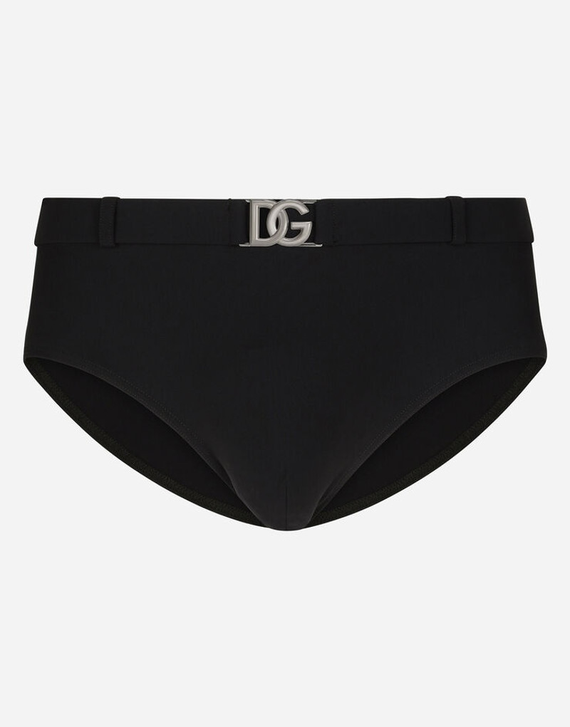 Swim briefs with high-cut leg and DG hardware 1