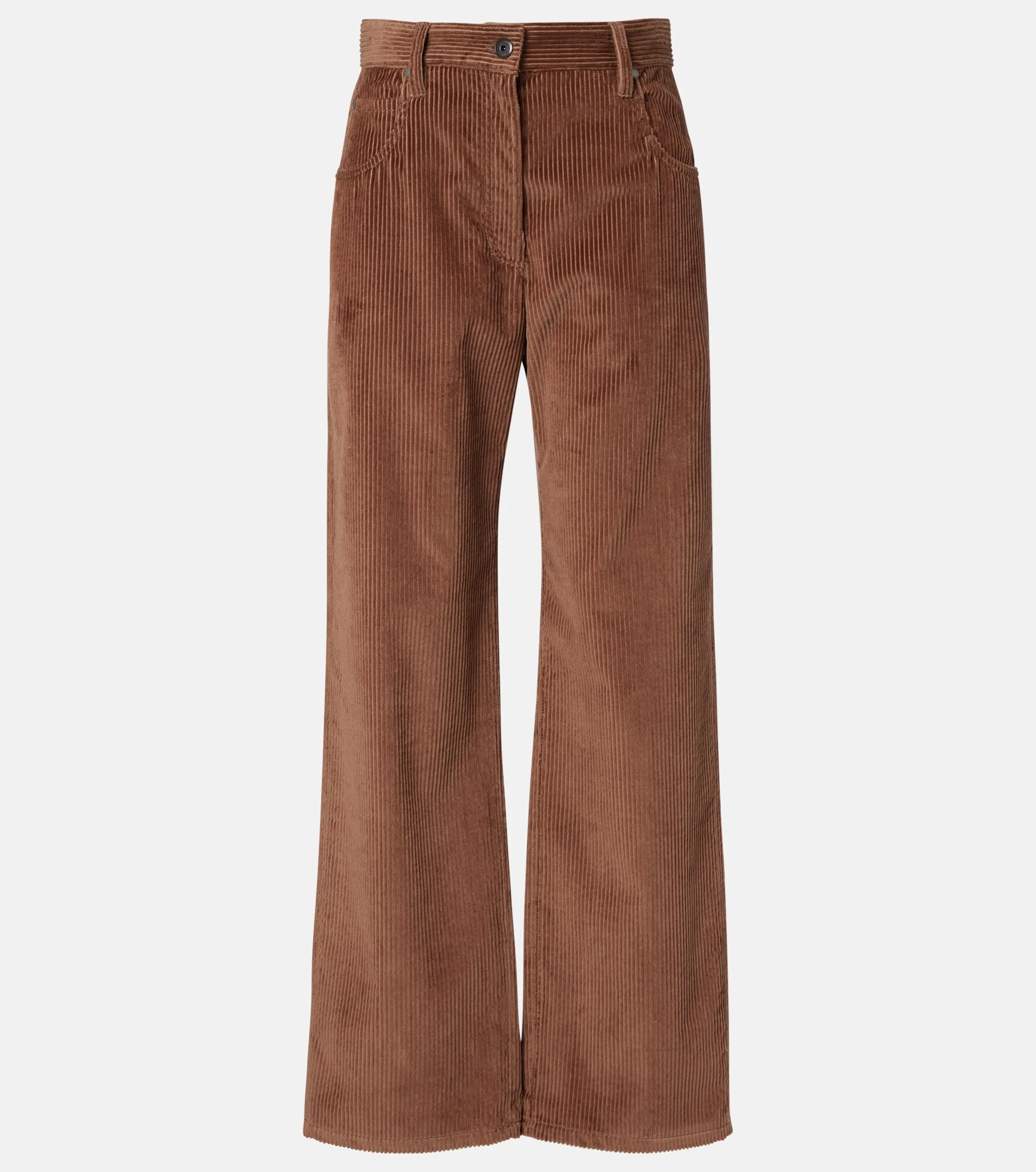 Cotton corduroy wide-leg pants - 1