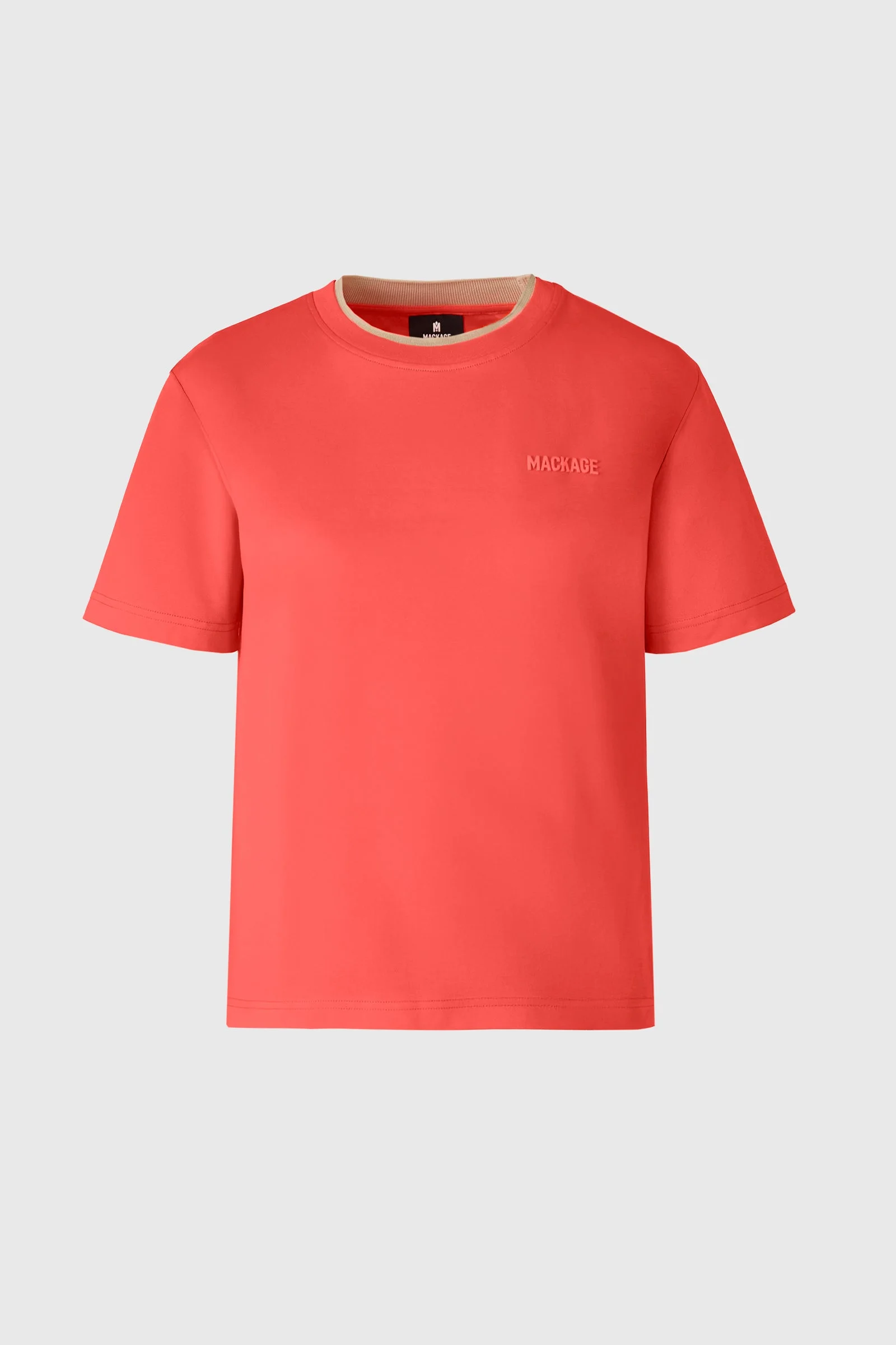 TEE-WNV Double Crewneck Collar T-Shirt - 1