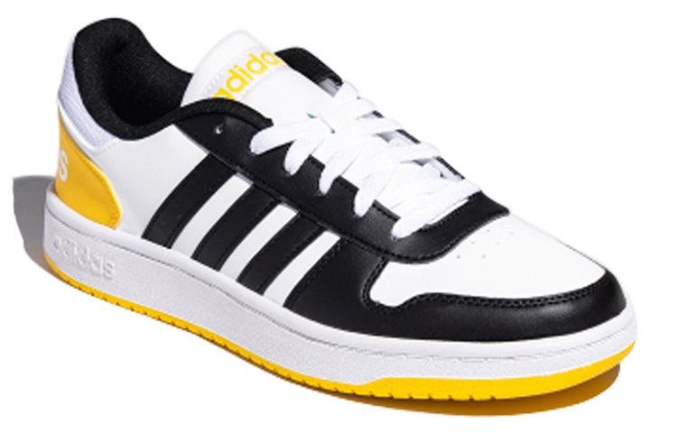 adidas neo Hoops 2.0 'Black White Yellow' FW5993 - 3