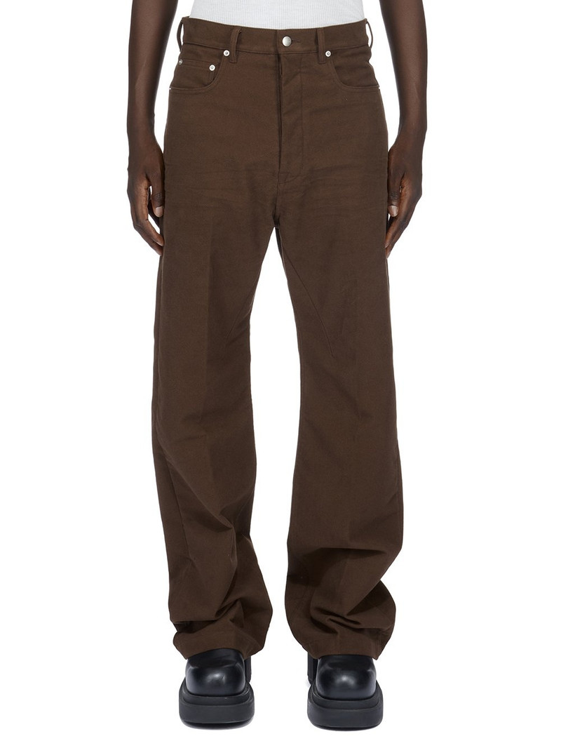 button-up organic cotton flared trousers 1