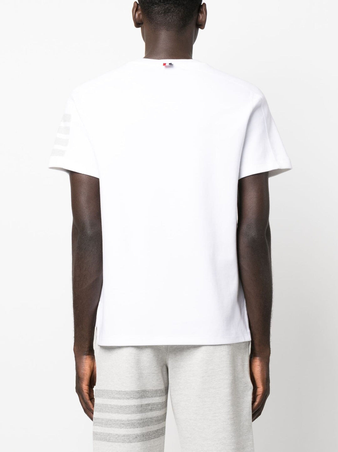 Short Sleeve Tee With 4 Bar Stripe - 4