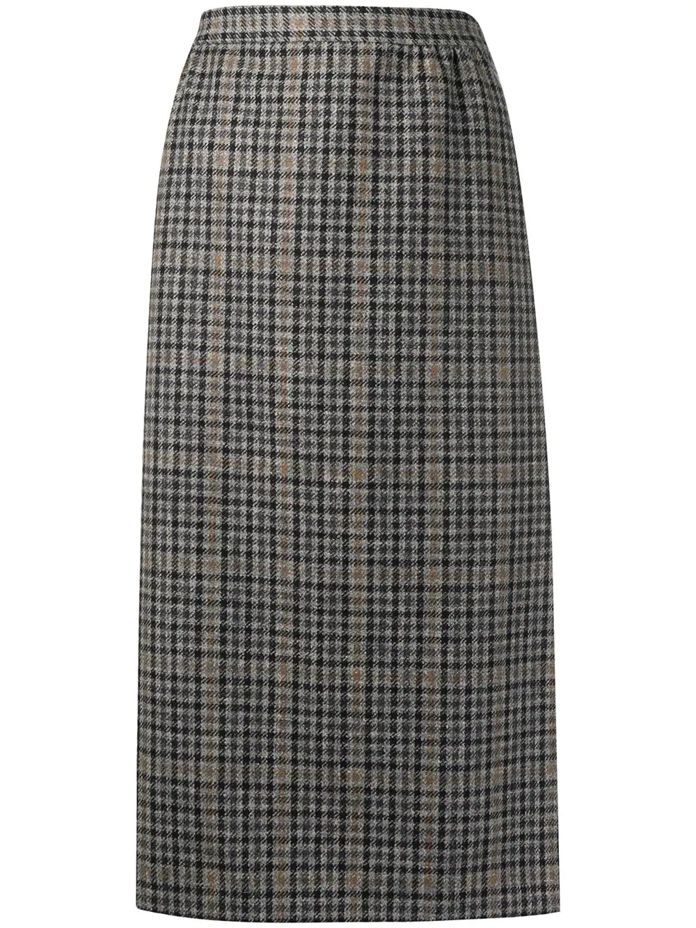 high waist check skirt - 1