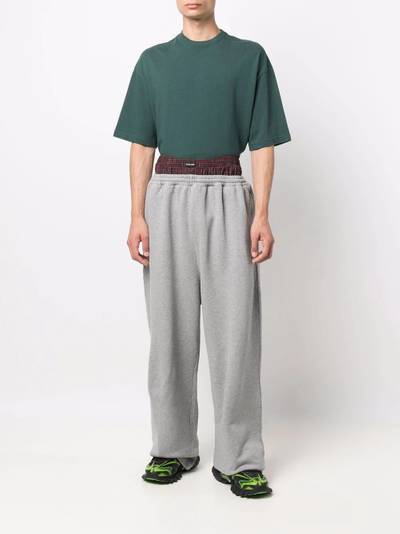 BALENCIAGA Trompe l'oeil track trousers outlook