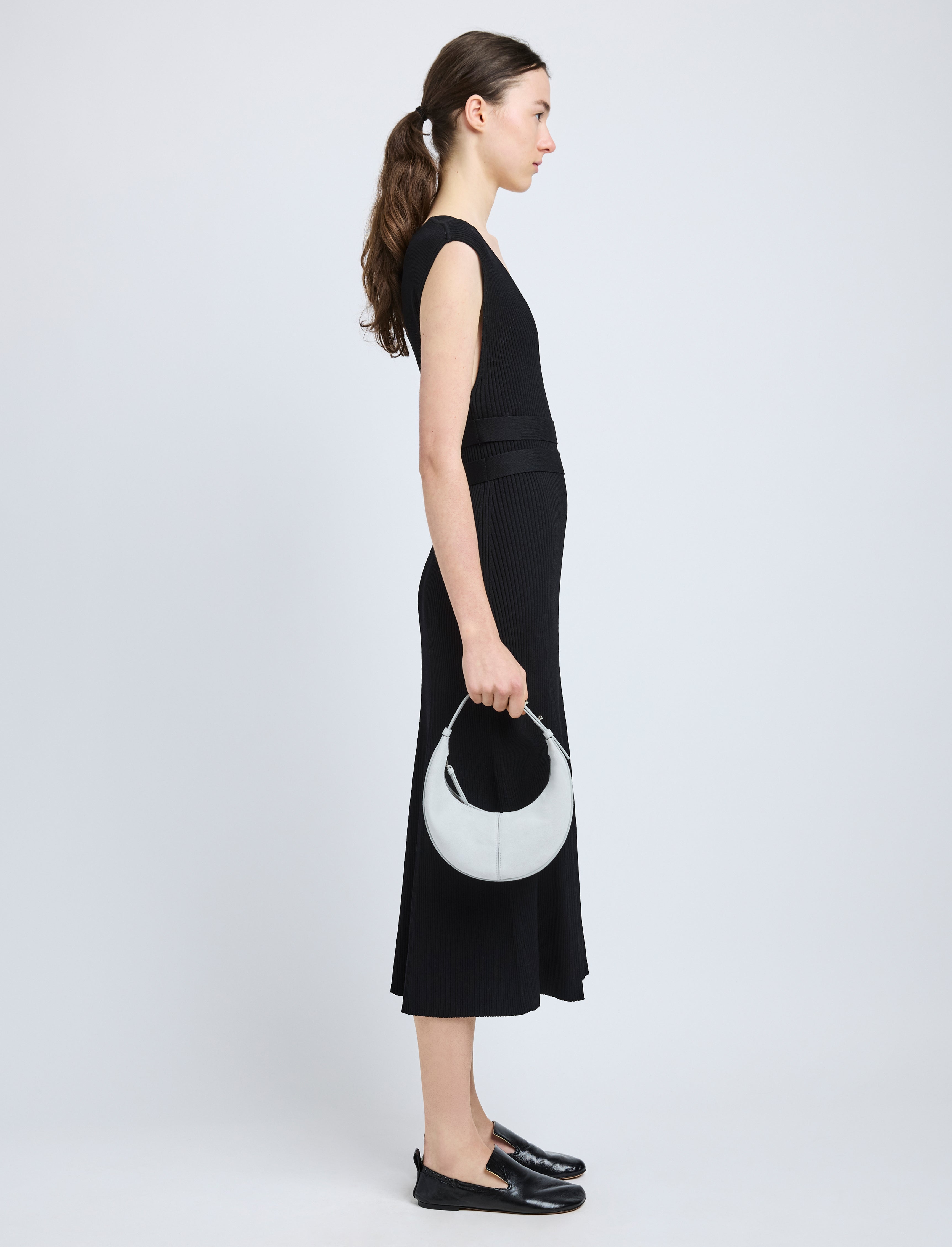 Mini Slide Bag in Soft Suede - 2
