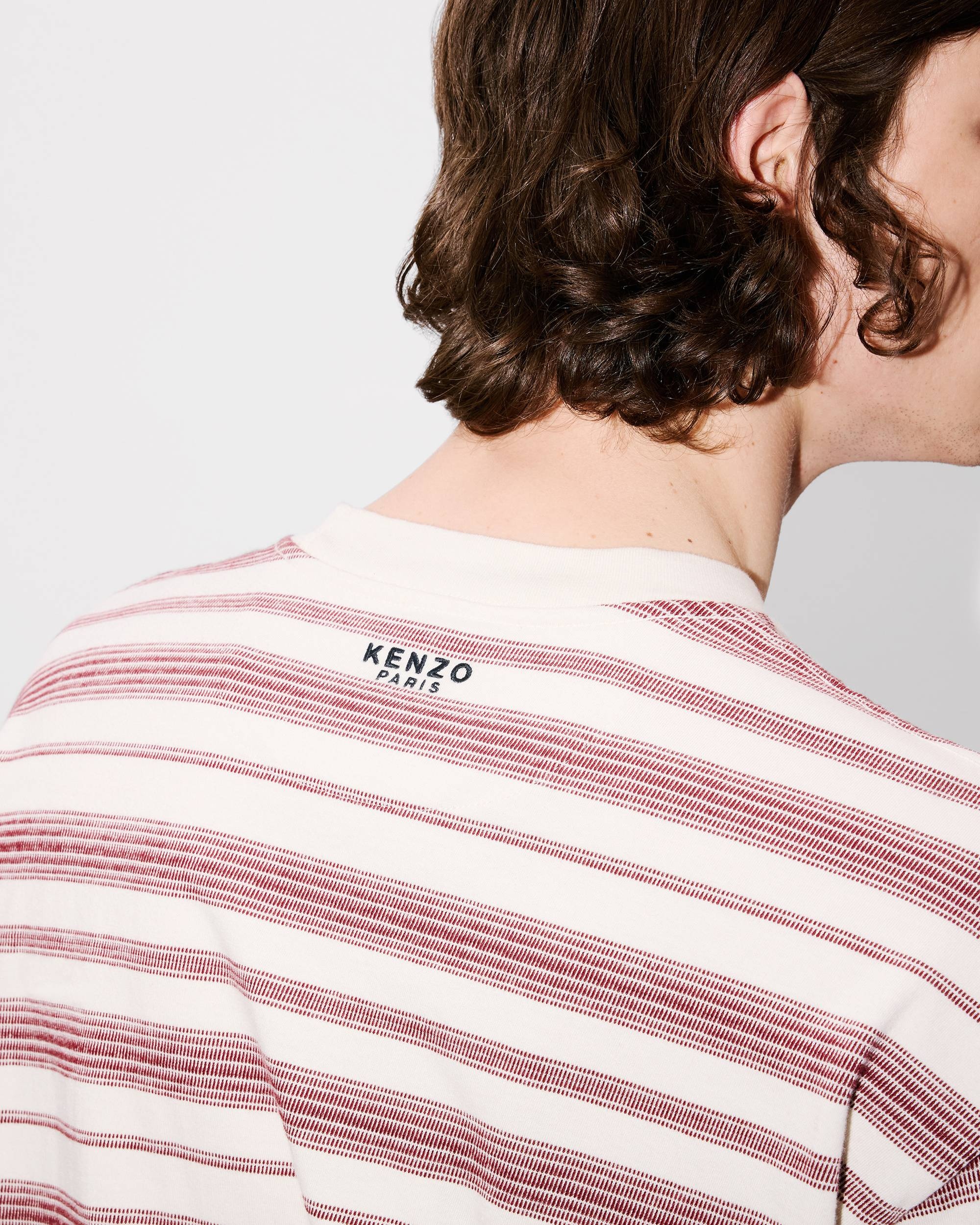 'Boke Flower' striped embroidered T-shirt in cotton - 7