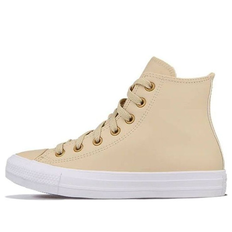 (WMNS) Converse Chuck Taylor All Star Beige/Brown 568660C - 1