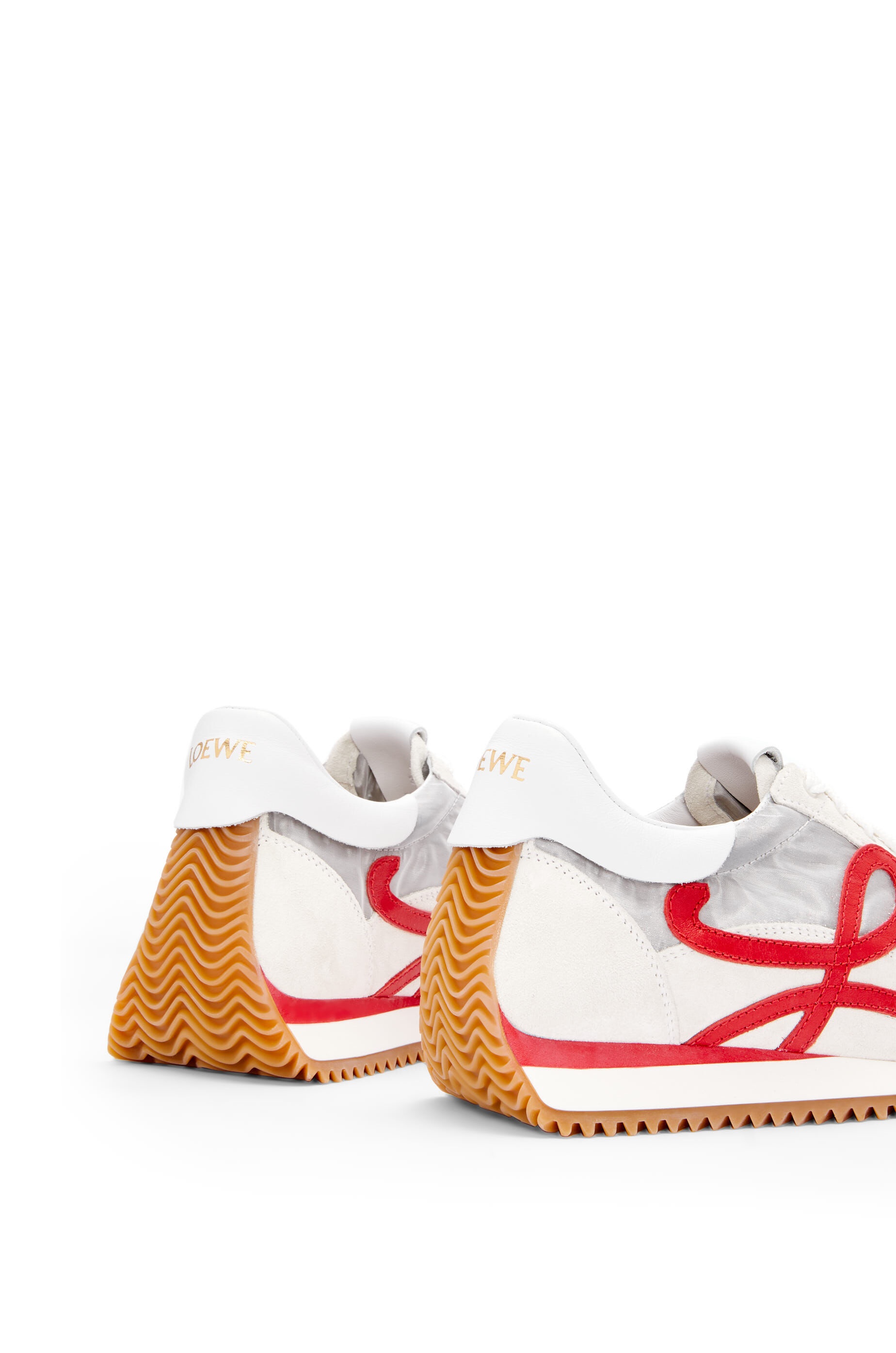 Flow runner in technical mesh and suede - 4