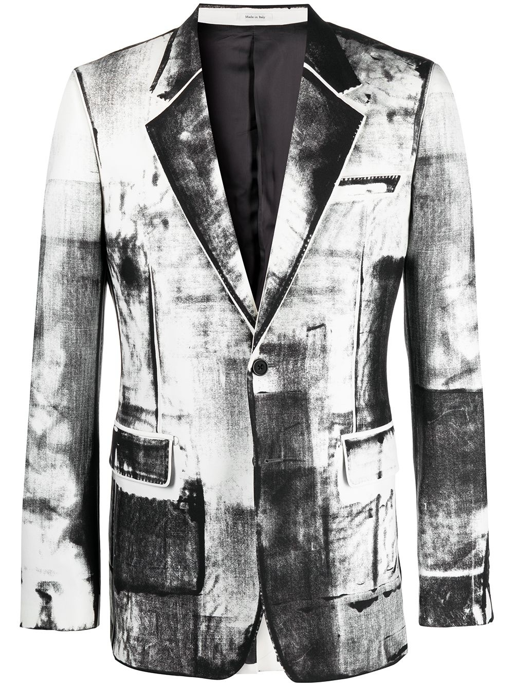 Trompe-l'oeil single-breasted blazer - 1