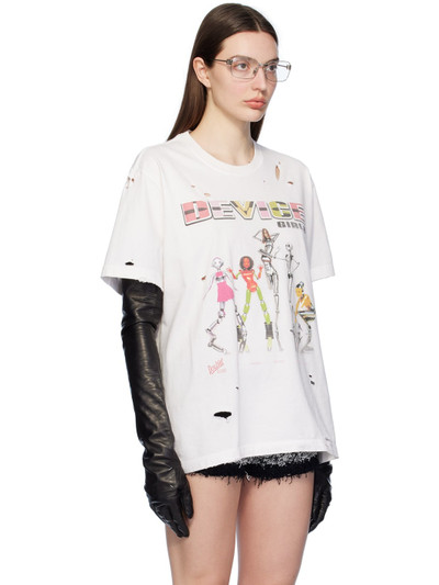 doublet White PZ Today Edition Device Girls T-Shirt outlook