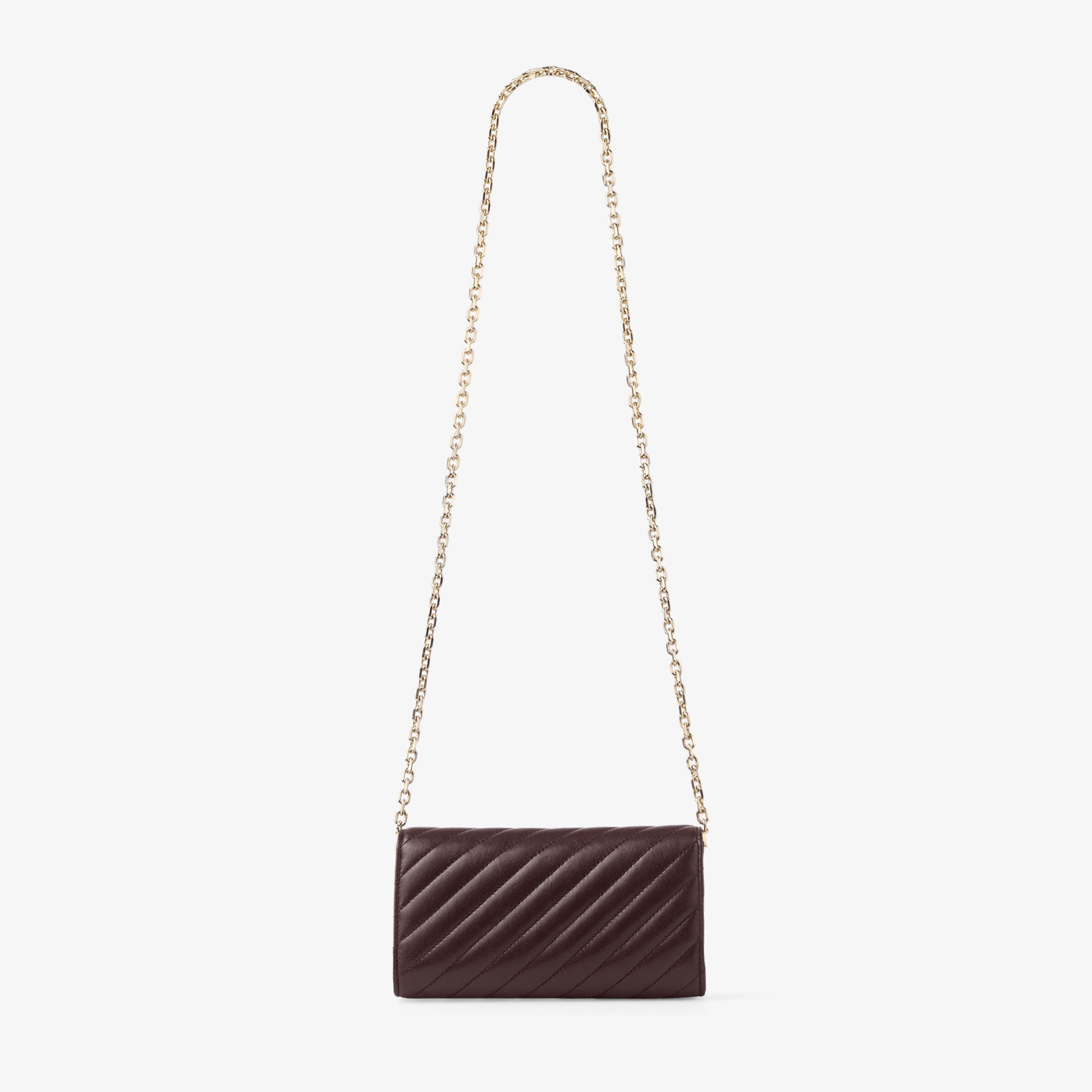 Curve Wallet With Chain
Deep Merlot Quilted Biker Leather Wallet Chain - 6