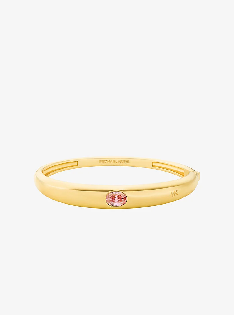 Oval Stone Bangle - 1