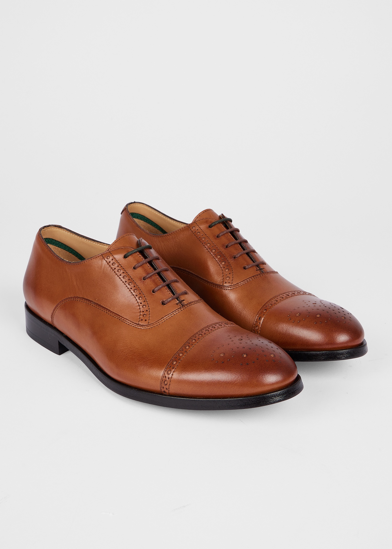 Tan Leather 'Maltby' Shoes - 3