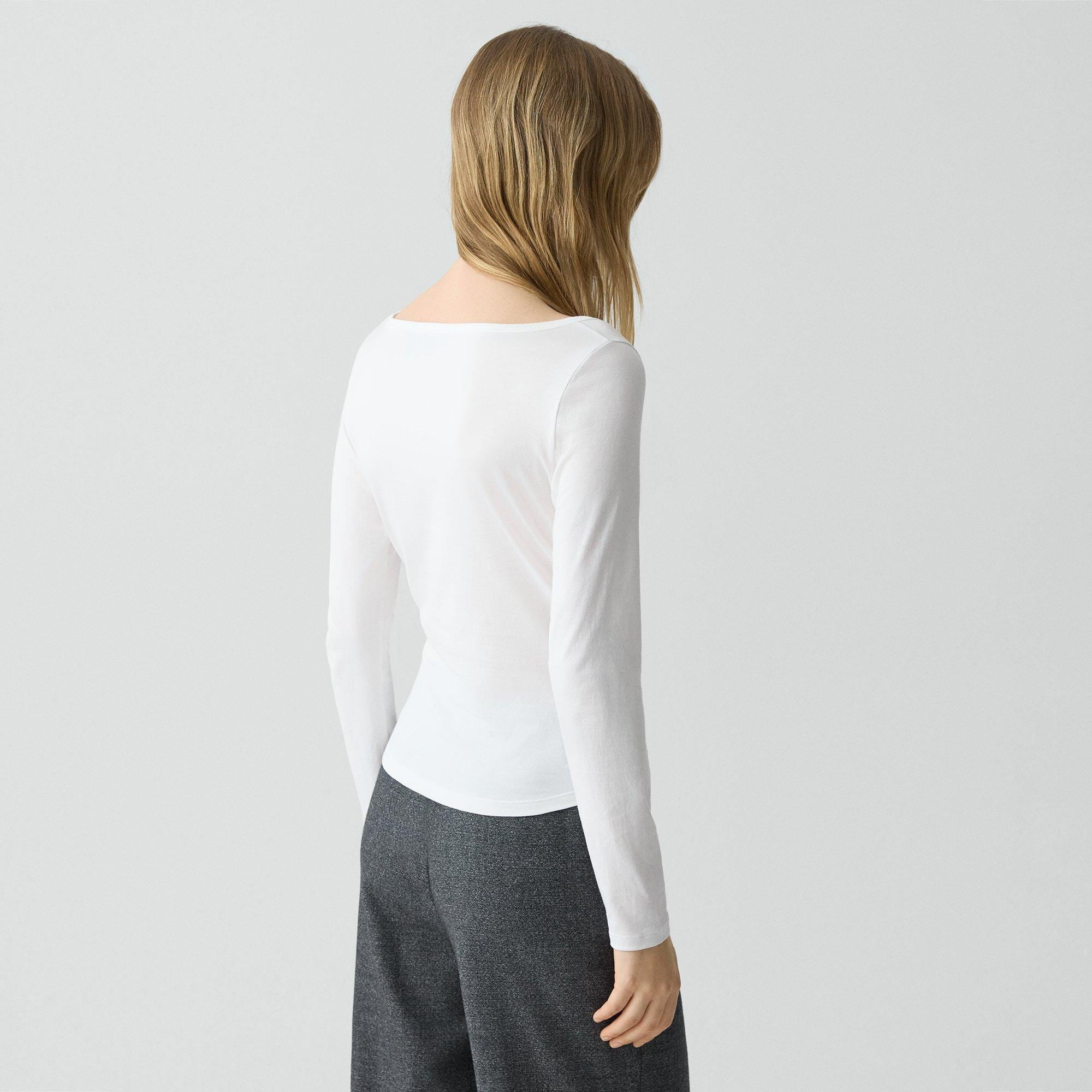 Square Neck Tee in Certified Organic Cotton - 4