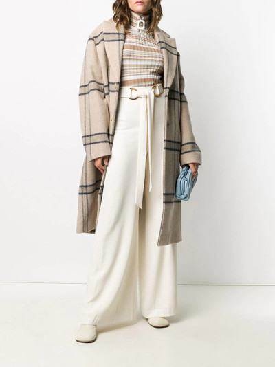 Zimmermann high-waisted crepe belted trousers outlook