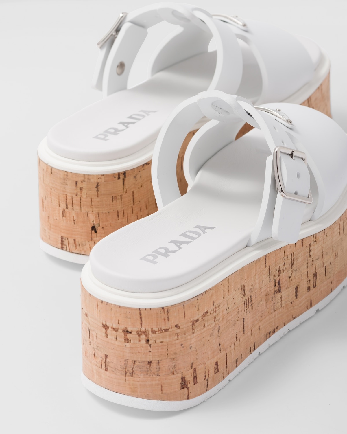 Rubber wedge platform sandals - 7