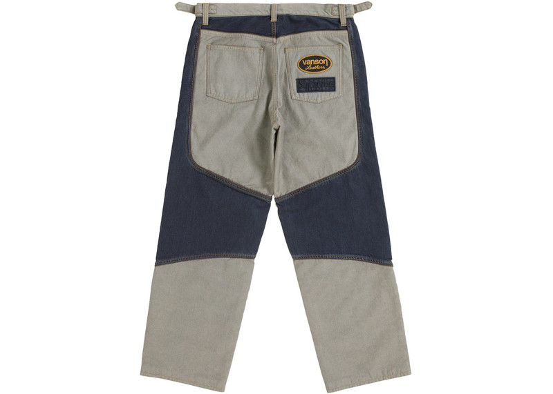 Supreme Supreme Vanson Leathers Cordura Cotton Pant Denim outlook