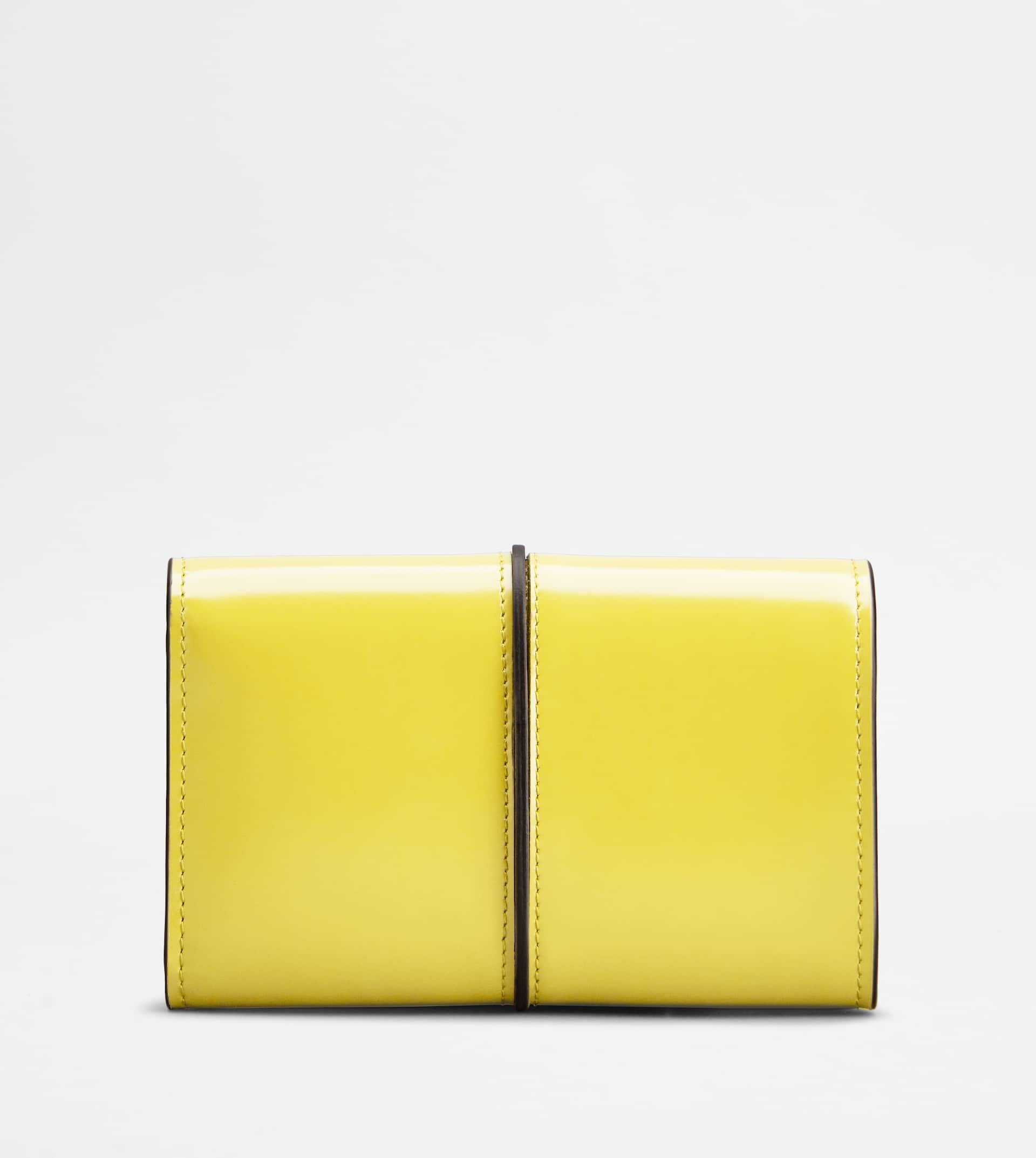 T TIMELESS WALLET IN LEATHER - GOLD - 3