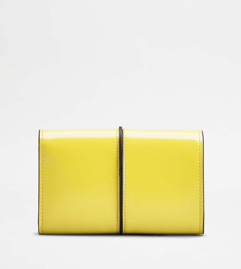 T TIMELESS WALLET IN LEATHER - GOLD 3