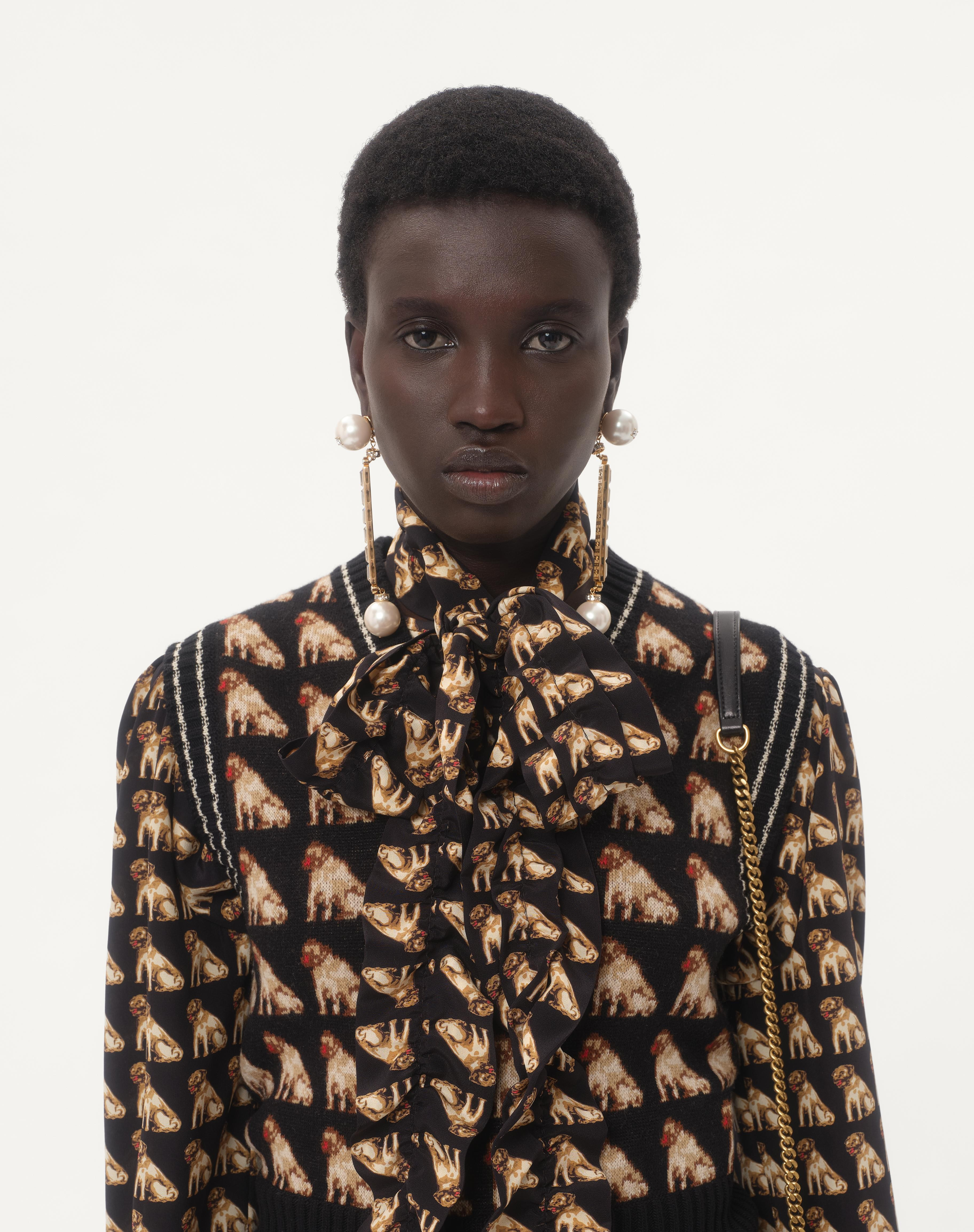 CREPE DE CHINE SHIRT WITH PETIT CHARLES PRINT - 4