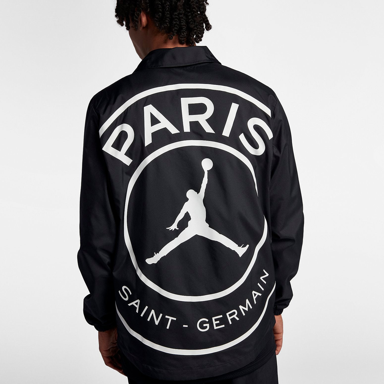 Air Jordan Coach Jacket x Paris SaintGermain 'Black White' BQ4213-010 - 3