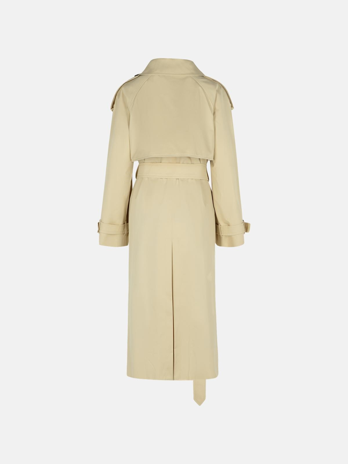 'FITZROVIA' BEIGE COTTON TRENCH COAT - 3