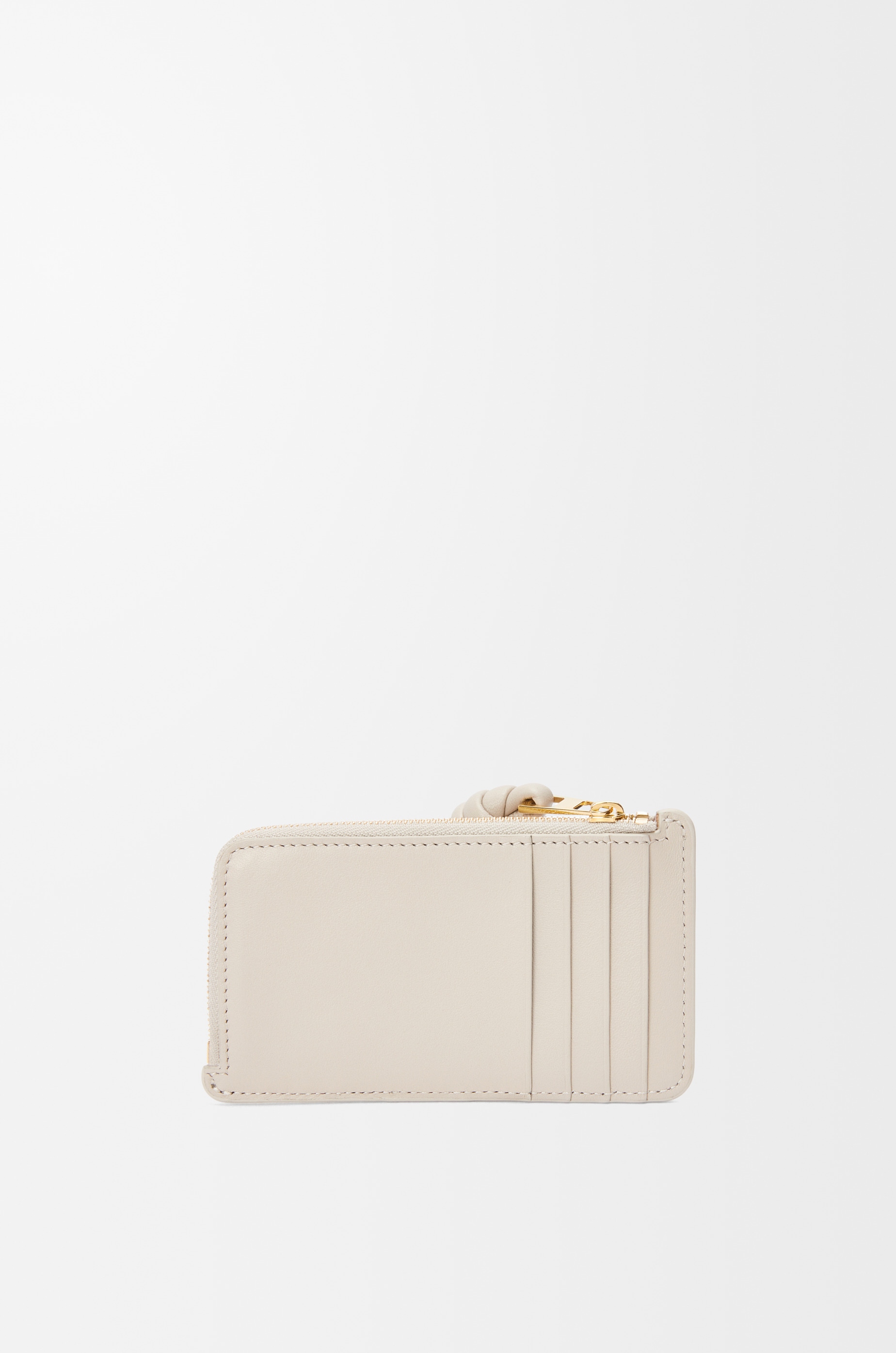 Knot coin cardholder in shiny nappa calfskin - 2